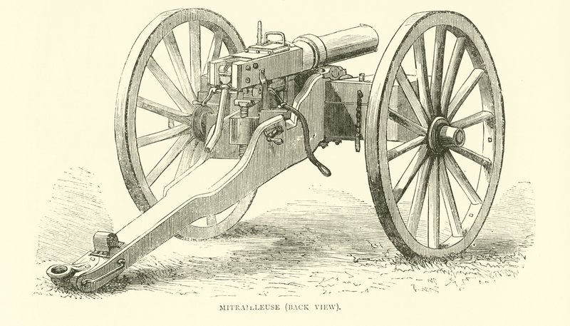رشاش ، منظر خلفي ، أغسطس 1870 بواسطة مدرسة اللغة الإنجليزية
