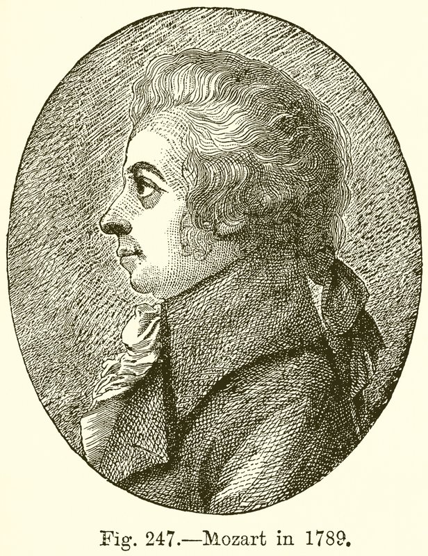 موزارت في عام 1789 بواسطة مدرسة اللغة الإنجليزية