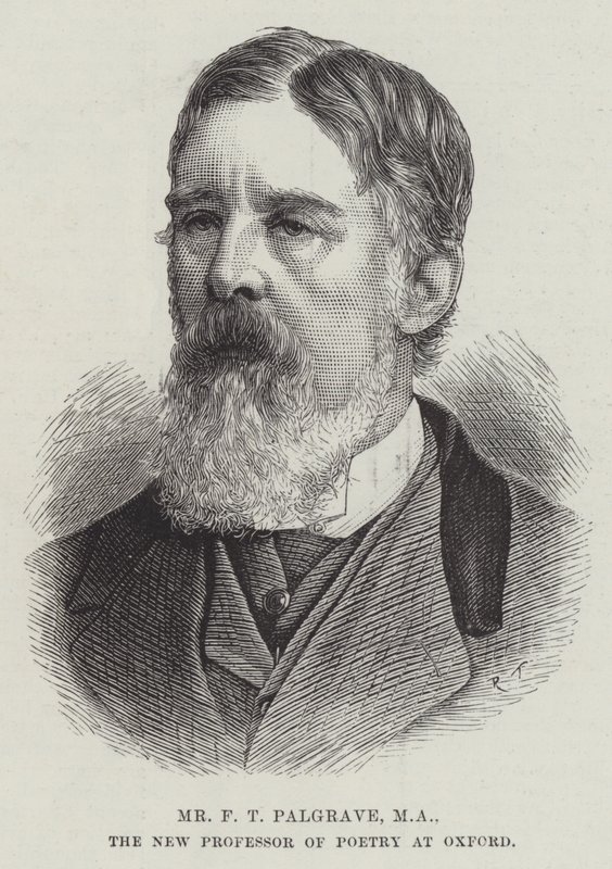 Mr F T Palgrave, MA, the New Professor of Poetry at Oxford (engraving) بواسطة مدرسة اللغة الإنجليزية