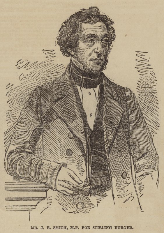 Mr J B Smith, MP for Stirling Burghs (engraving) بواسطة مدرسة اللغة الإنجليزية
