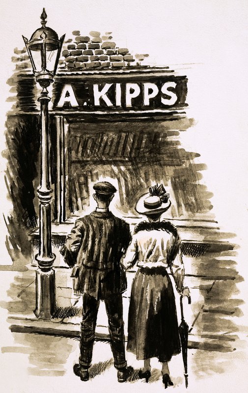 Mr Kipps (gouache on paper) بواسطة مدرسة اللغة الإنجليزية