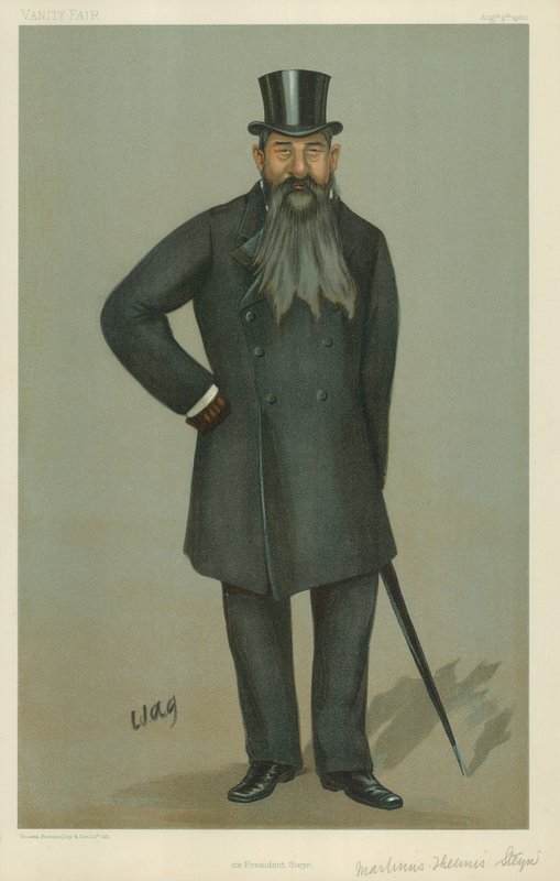 السيد Martinus Theunis Steyn ، الرئيس السابق Steyn ، 9 أغسطس 1900 ، الرسوم المتحركة Vanity Fair بواسطة مدرسة اللغة الإنجليزية