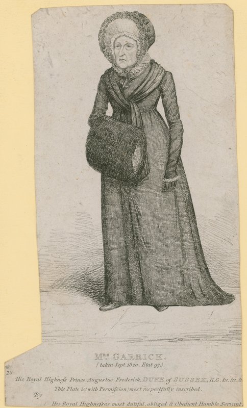 السيدة جاريك (إيفا ماري فيجل) ، اتخذت في سبتمبر 1820 بواسطة مدرسة اللغة الإنجليزية