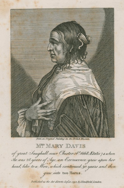 السيدة ماري ديفيس من Saughall قرب Chester ، 1668 بواسطة مدرسة اللغة الإنجليزية