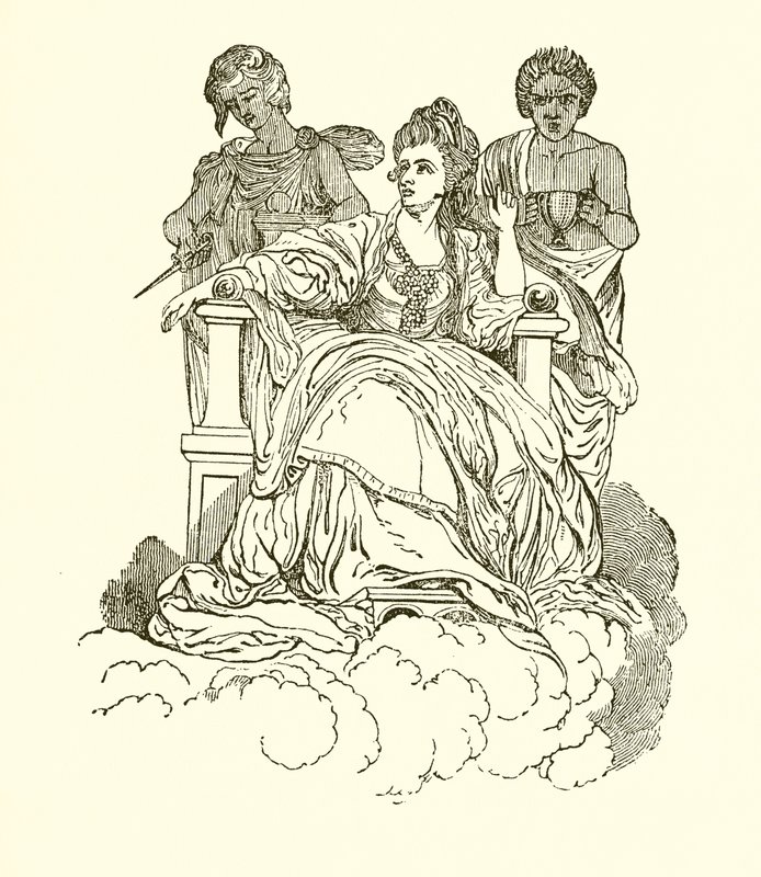 السيدة Siddons باعتبارها موسى المأساوي بواسطة مدرسة اللغة الإنجليزية