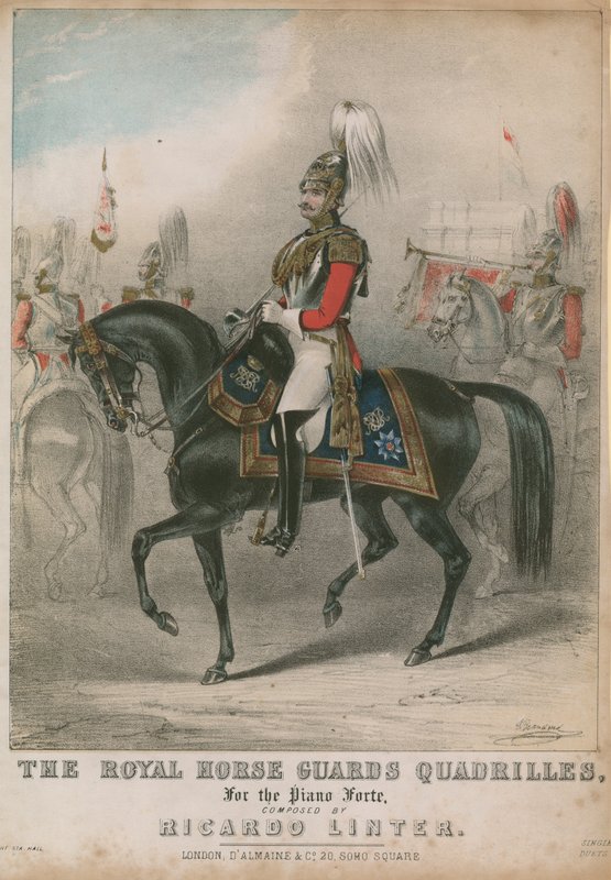 النتيجة الموسيقية لفرقة The Royal Horse Guards Quadrilles بواسطة مدرسة اللغة الإنجليزية