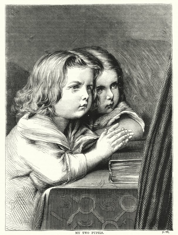 My two pupils (engraving) بواسطة مدرسة اللغة الإنجليزية