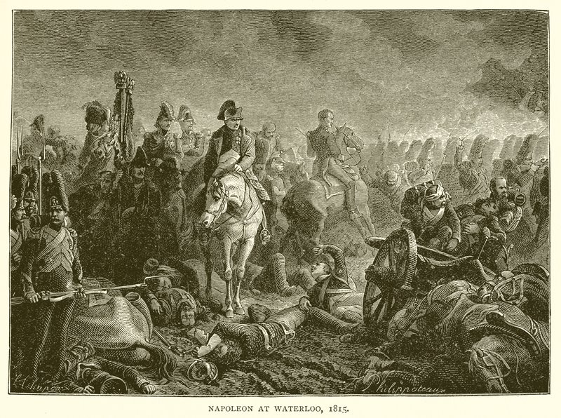 نابليون في واترلو ، 1815 بواسطة مدرسة اللغة الإنجليزية