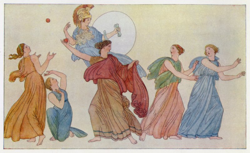 Nausicaa رمي الكرة (لون ليثو) بواسطة مدرسة اللغة الإنجليزية