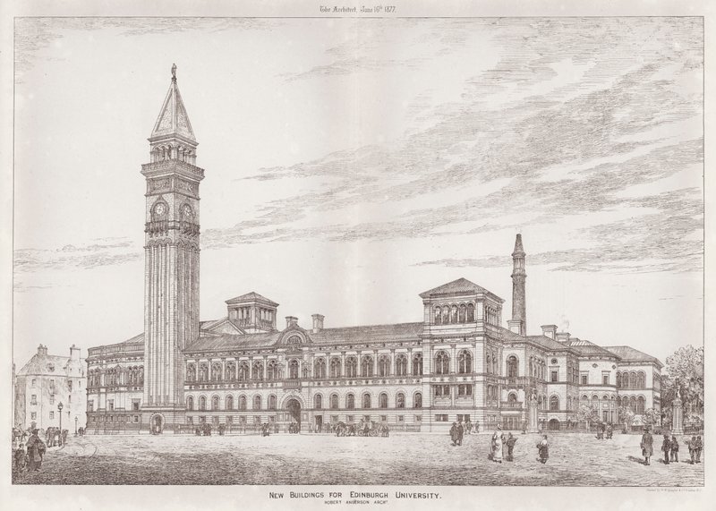 New Buildings for Edinburgh University (engraving) بواسطة مدرسة اللغة الإنجليزية