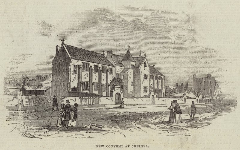 New Convent at Chelsea (engraving) بواسطة مدرسة اللغة الإنجليزية
