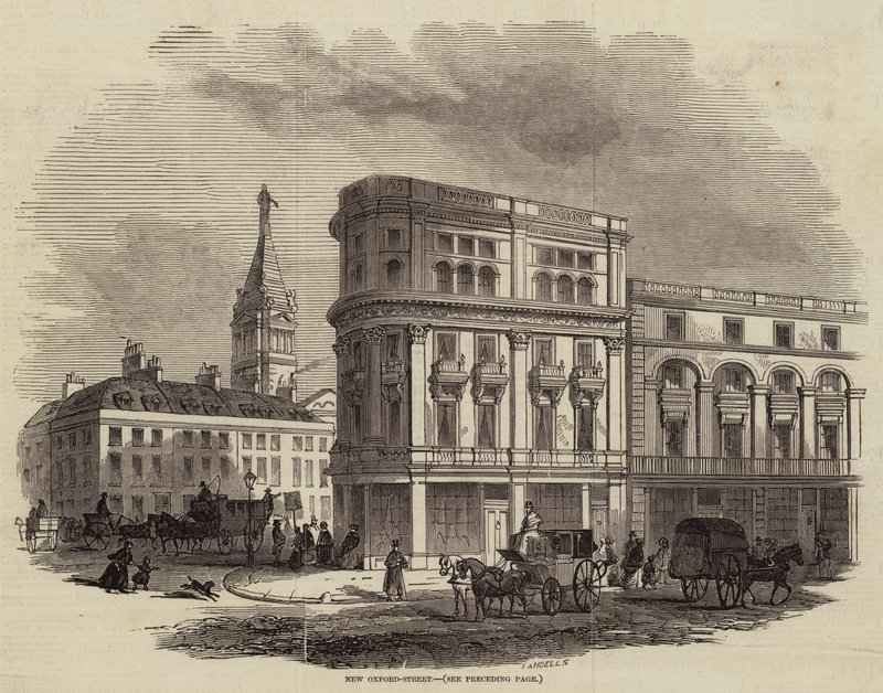 New Oxford-Street (engraving) بواسطة مدرسة اللغة الإنجليزية