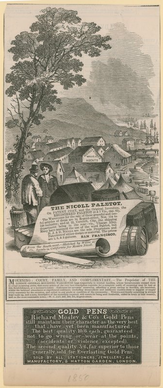Nicoll Paletot و Richard Mosley & Co و London General Mourning Warehouse Advertising بواسطة مدرسة اللغة الإنجليزية