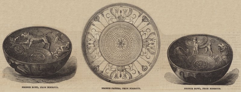 آثار نمرود في المتحف البريطاني (نقش) بواسطة مدرسة اللغة الإنجليزية