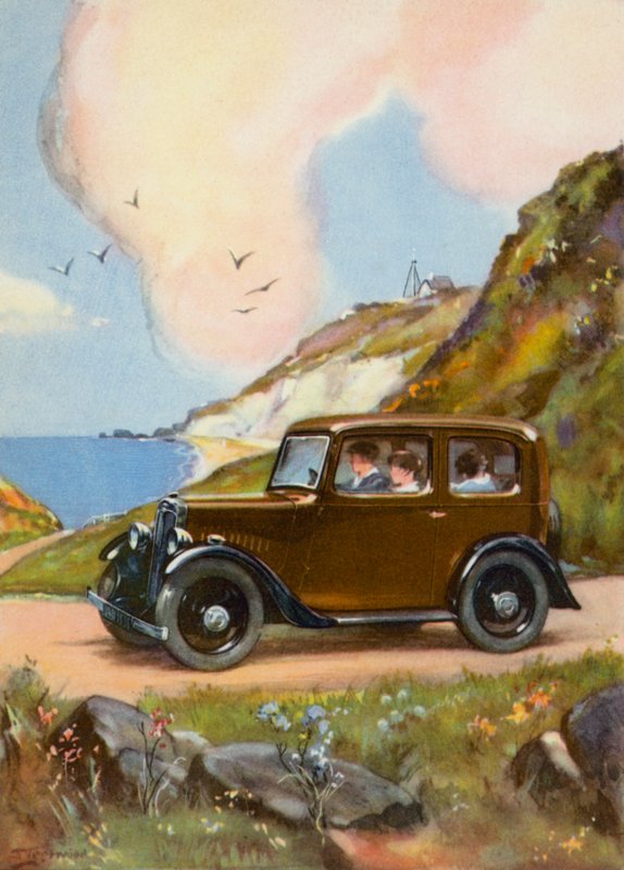 Off to the seaside (colour litho) بواسطة مدرسة اللغة الإنجليزية