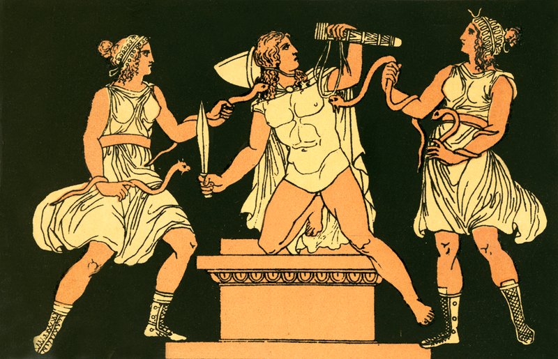 Orestes و Furies بواسطة مدرسة اللغة الإنجليزية