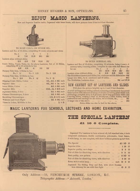 Page from Henry Hughes & Sons New Catalogue بواسطة مدرسة اللغة الإنجليزية