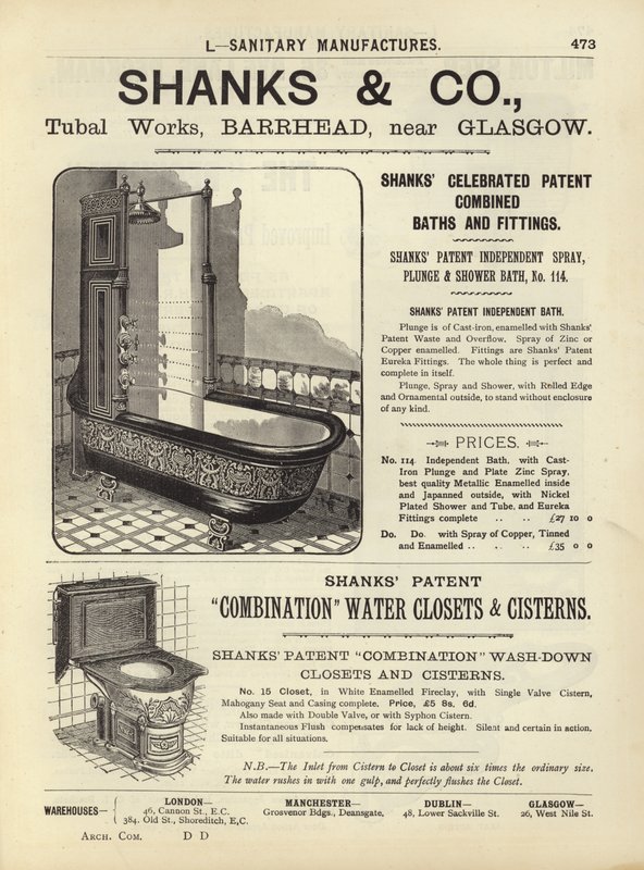 صفحة من ملخص المهندسين المعماريين والمساحين والمهندسين 1892 بواسطة مدرسة اللغة الإنجليزية