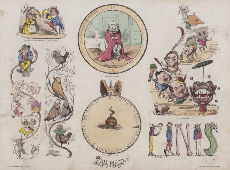 Page from the Attractive Picture Book (coloured engraving) بواسطة مدرسة اللغة الإنجليزية