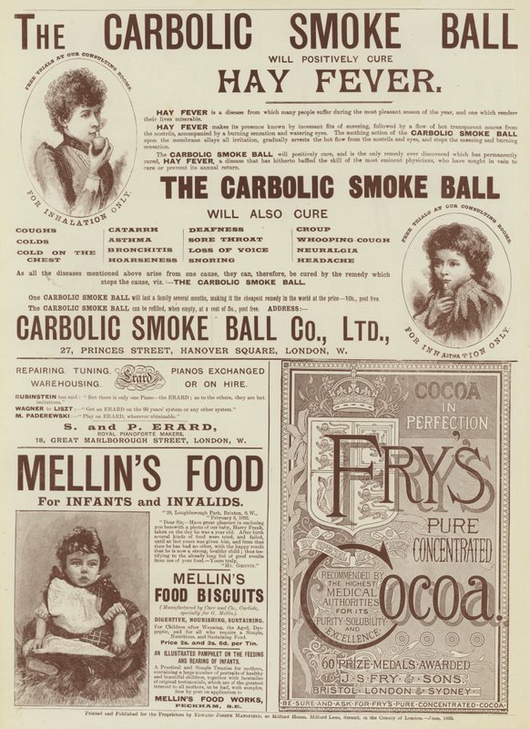 Page of Advertisements (engraving) بواسطة مدرسة اللغة الإنجليزية