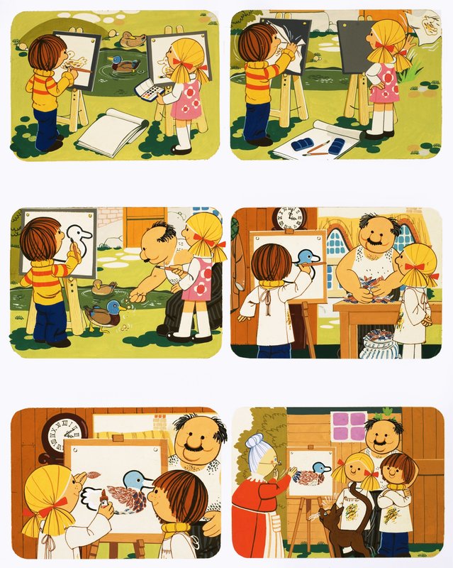 رسم بطة بواسطة مدرسة اللغة الإنجليزية