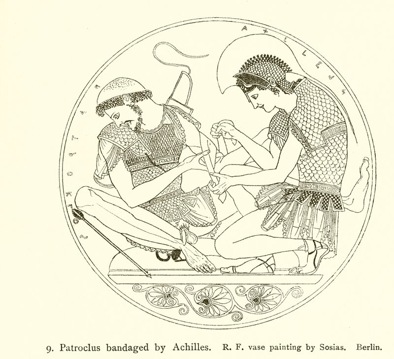 ضمادة Patroclus بواسطة أخيل بواسطة مدرسة اللغة الإنجليزية