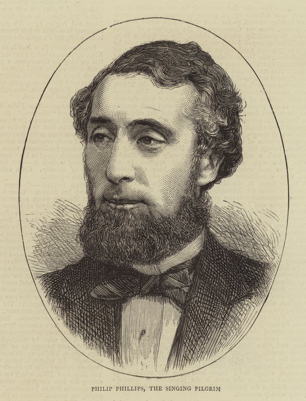 Philip Phillips, the Singing Pilgrim (engraving) بواسطة مدرسة اللغة الإنجليزية