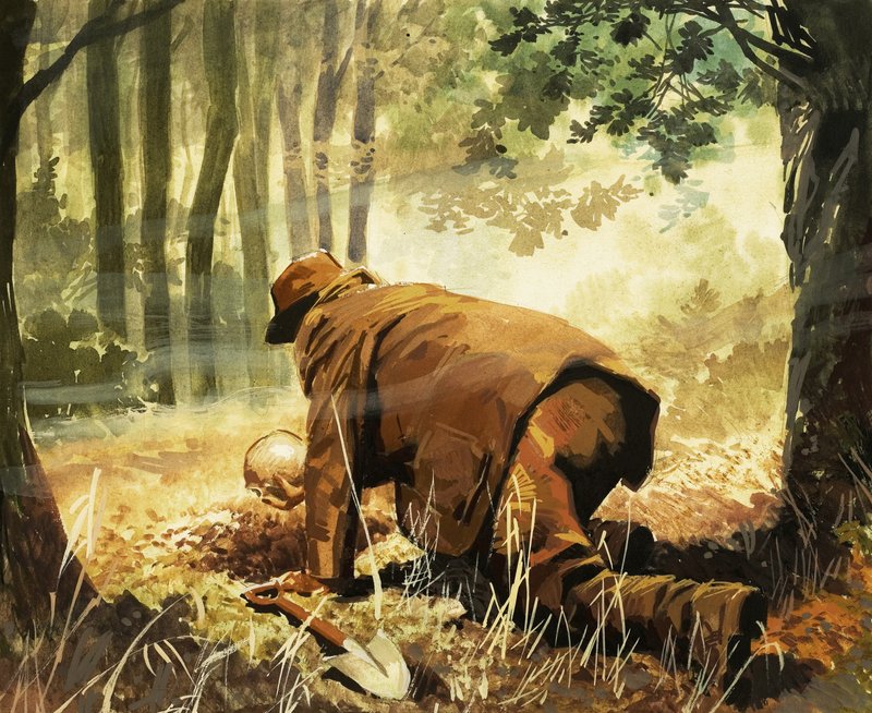 Piltdown Man - تخيل "الاكتشاف" بواسطة مدرسة اللغة الإنجليزية
