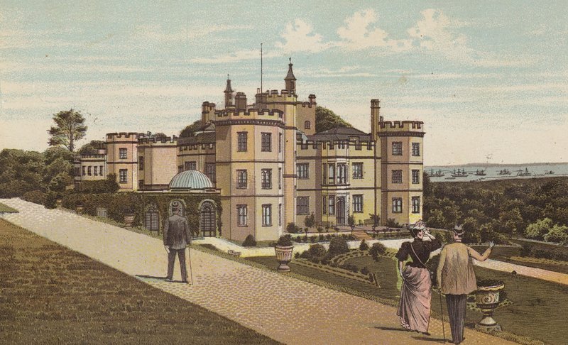 بليموث: Mount Edgcumbe House (لون ليثو) بواسطة مدرسة اللغة الإنجليزية