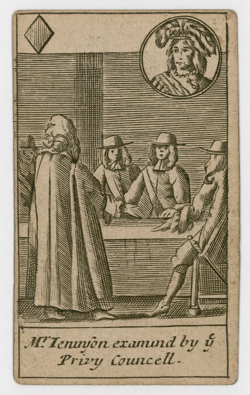 بطاقة اللعب Popish Plot ، 1679 بواسطة مدرسة اللغة الإنجليزية