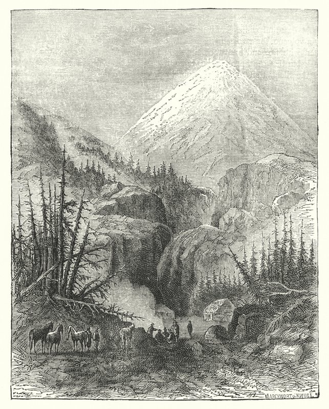 Popocatapetl ، جبل التدخين (نقش) بواسطة مدرسة اللغة الإنجليزية