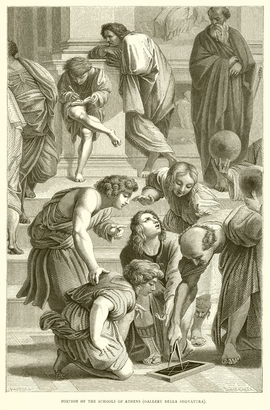 جزء من مدارس أثينا (معرض Segnatura) بواسطة مدرسة اللغة الإنجليزية
