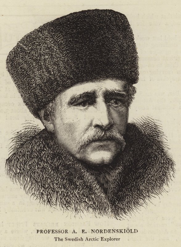البروفيسور AE Nordenskiold (نقش) بواسطة مدرسة اللغة الإنجليزية