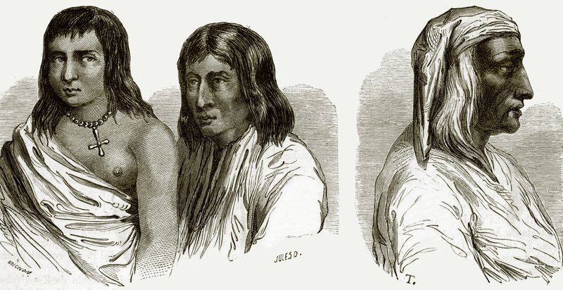 بويبلو أو الهنود الذين يسكنون البلدة وألكالدي سانتو دومينغو بواسطة مدرسة اللغة الإنجليزية