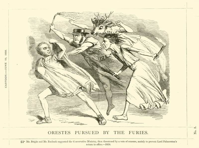 كارتون لكمة بخصوص John Bright: Orestes Pursued By The Furies بواسطة مدرسة اللغة الإنجليزية