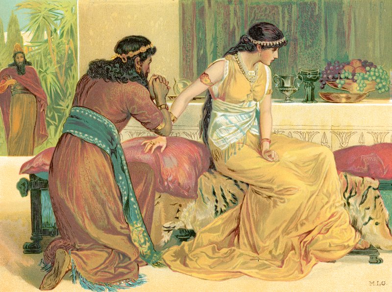 الملكة استير وهامان بواسطة مدرسة اللغة الإنجليزية