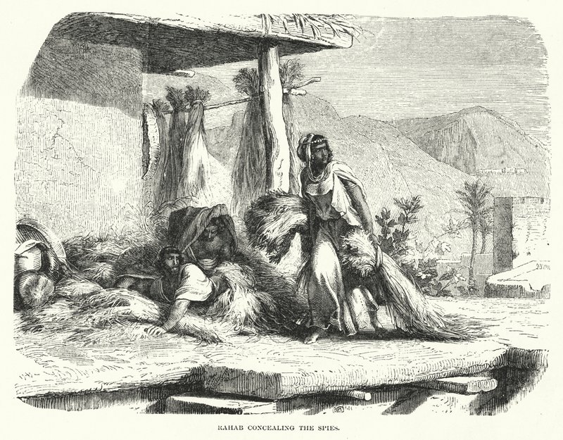 راحاب ستر الجاسوسين (نقش). بواسطة مدرسة اللغة الإنجليزية