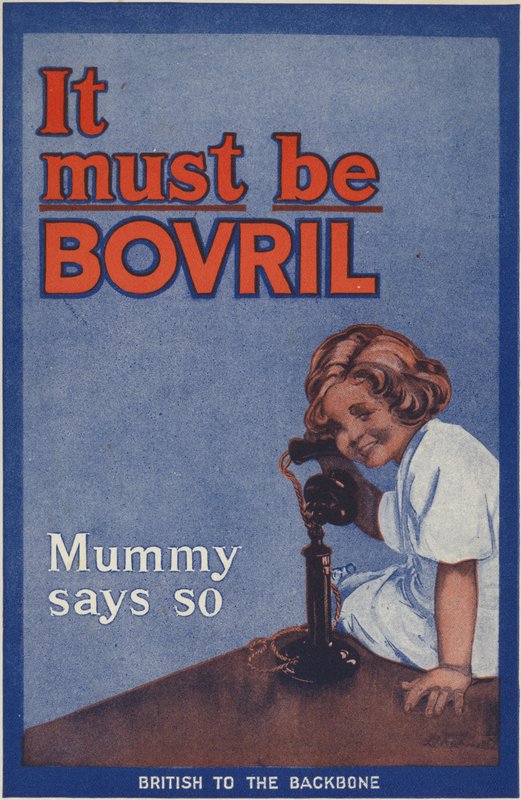 الغلاف الخلفي لكتاب Bovril Handy ومذكرات الحرب بواسطة مدرسة اللغة الإنجليزية
