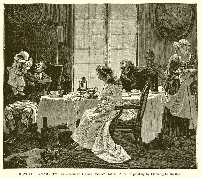الأنواع الثورية. - Camille Desmoulins في المنزل بواسطة مدرسة اللغة الإنجليزية