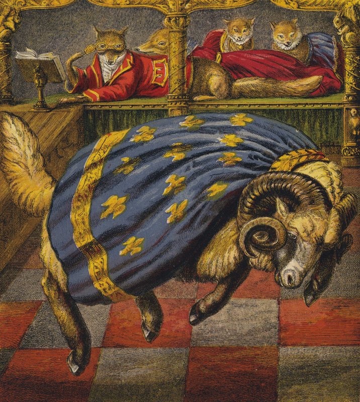 Reynard The Fox (colour litho) بواسطة مدرسة اللغة الإنجليزية
