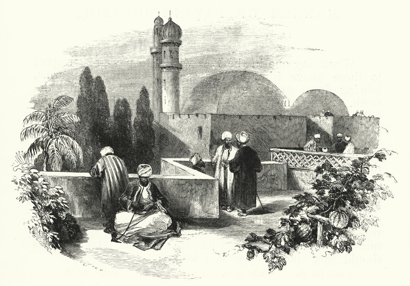 Roof terrace (engraving) بواسطة مدرسة اللغة الإنجليزية