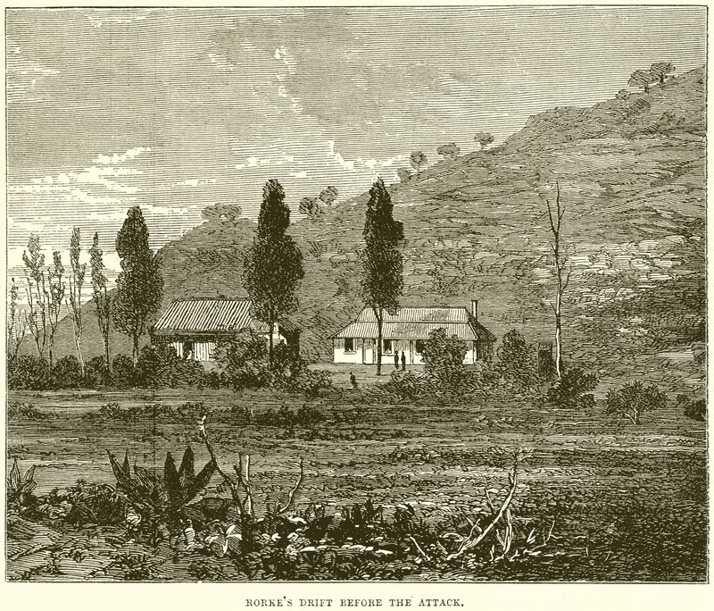 Rorkes Drift قبل الهجوم بواسطة مدرسة اللغة الإنجليزية