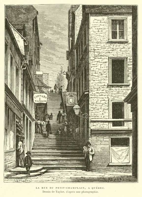 Rue du Petit-Chaplain ، مدينة كيبيك ، كندا بواسطة مدرسة اللغة الإنجليزية