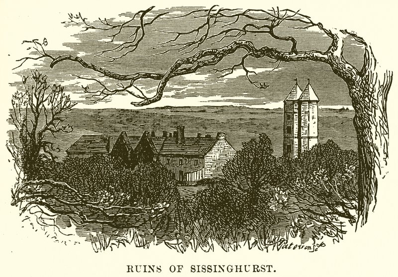 أطلال Sissinghurst بواسطة مدرسة اللغة الإنجليزية