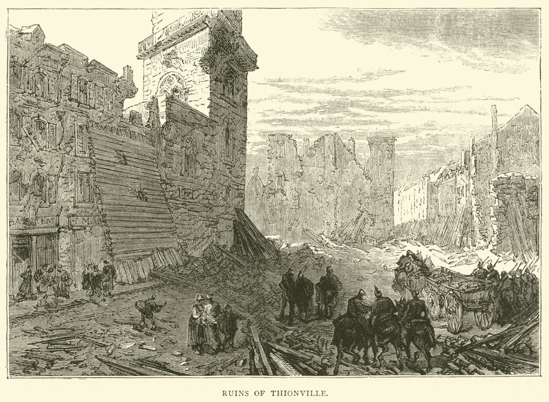 أطلال تيونفيل ، ديسمبر 1870 بواسطة مدرسة اللغة الإنجليزية