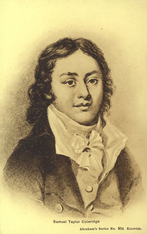 صموئيل تايلور كوليردج (1772-1834)، شاعر إنجليزي (ليثو) بواسطة مدرسة اللغة الإنجليزية