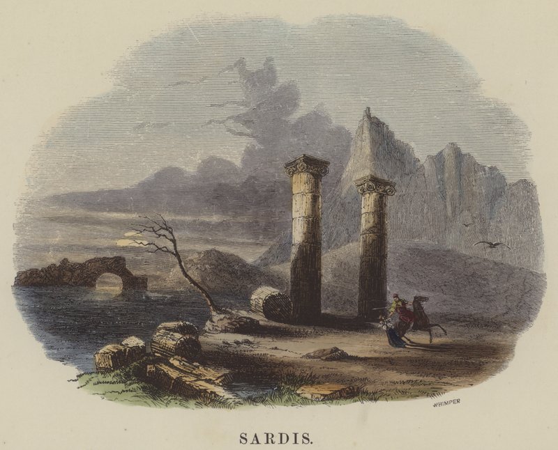 Sardis (coloured engraving) بواسطة مدرسة اللغة الإنجليزية