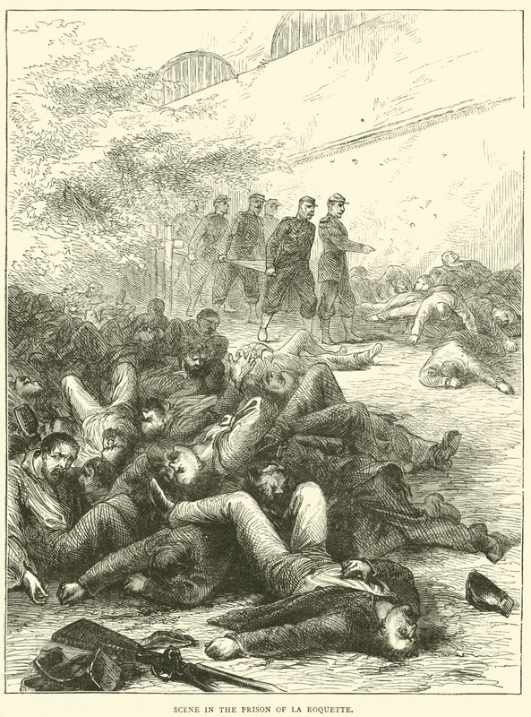 مشهد في سجن لاروكيت ، 1871 بواسطة مدرسة اللغة الإنجليزية
