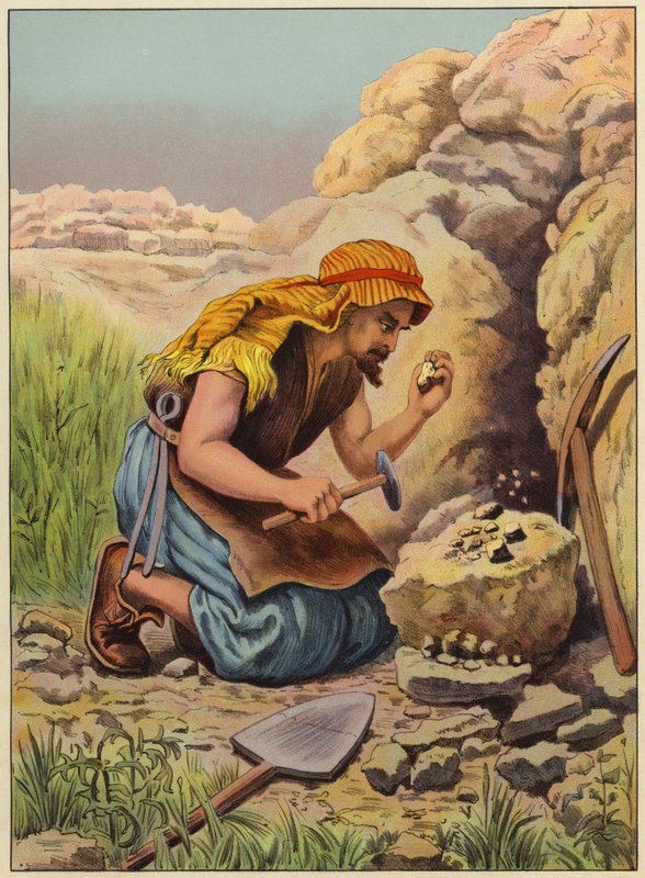 Searching for hidden treasure (colour litho) بواسطة مدرسة اللغة الإنجليزية