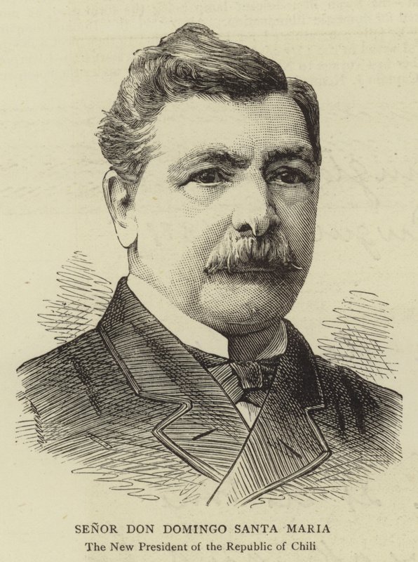 Senor Don Domingo Santa Maria (engraving) بواسطة مدرسة اللغة الإنجليزية